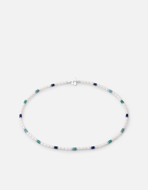 Miansai Necklaces Ravi Pearl Choker, Sterling Silver Multi / 15 in.