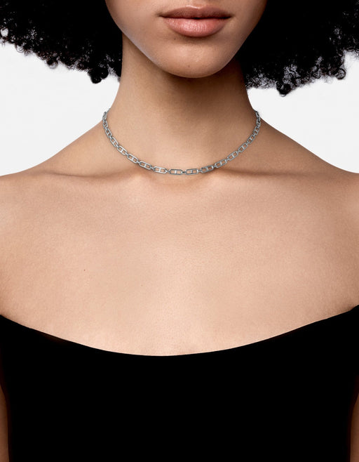 Miansai Necklaces Marinero Chain Link Choker, Sterling Silver Polished Silver / 15 in.