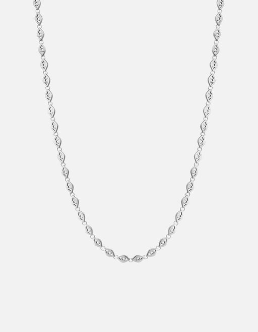Miansai Necklaces Mati Eye Chain Necklace, Sterling Silver Polished Silver / 21in.