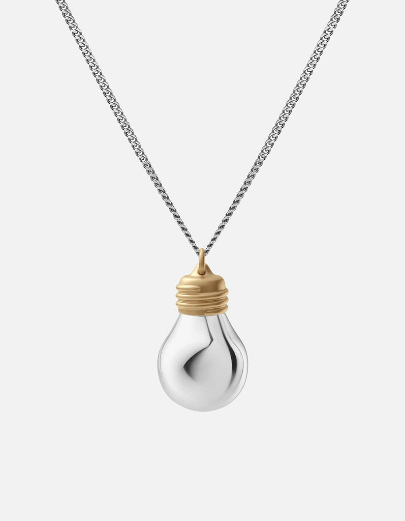 Miansai Necklaces Light Bulb Vial Necklace, Sterling Silver Polished Silver / 24 in.