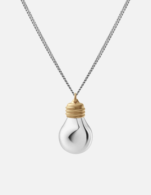 Miansai Necklaces Light Bulb Vial Necklace, Sterling Silver Polished Silver / 24 in.