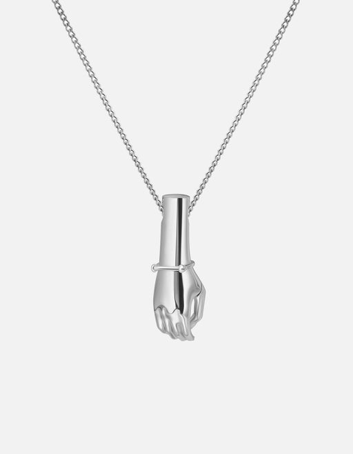 Miansai Necklaces Roach Clip Pendant Necklace, Sterling Silver Polished Silver / 24 in.