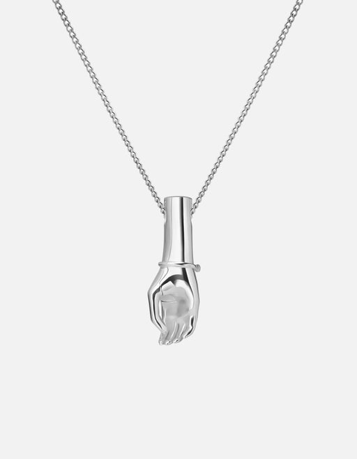 Miansai Necklaces Roach Clip Pendant Necklace, Sterling Silver Polished Silver / 24 in.