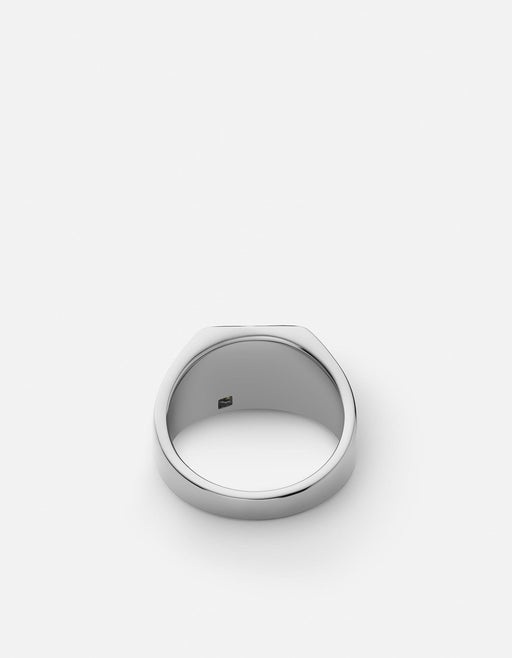 Miansai Rings Luma Agate Ring, Sterling Silver