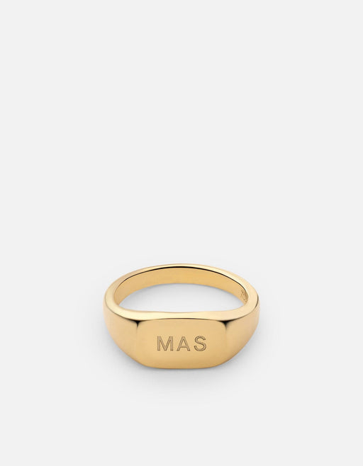 Miansai Rings Arden Ring, Gold Vermeil