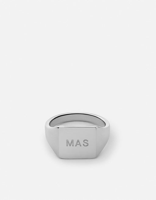 Miansai Rings Ledger Ring, Sterling Silver