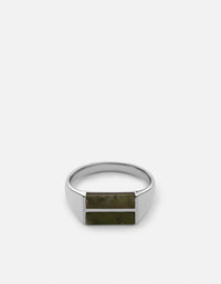 Miansai Rings Duo Jasper Ring, Sterling Silver