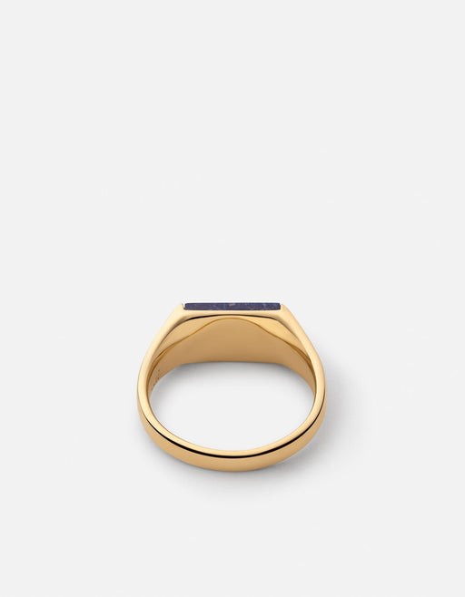 Miansai Rings Duo Lapis Ring, Gold Vermeil