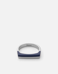 Miansai Rings Silas Lapis Ring, Sterling Silver