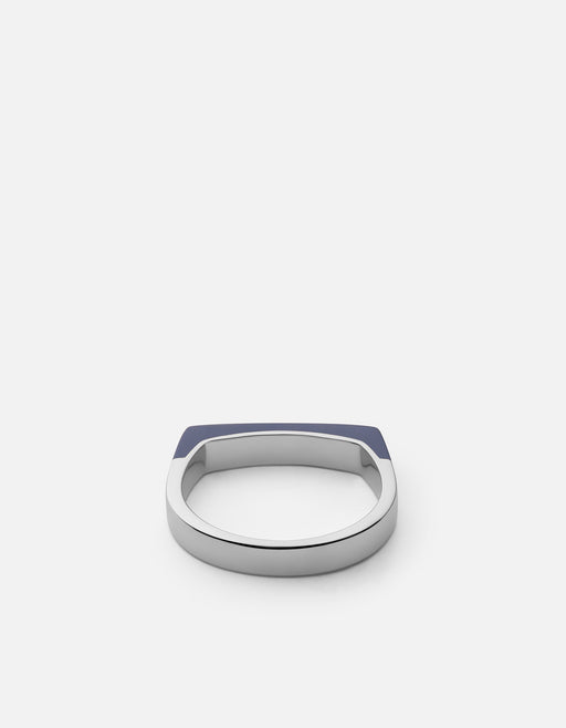 Miansai Rings Silas Lapis Ring, Sterling Silver