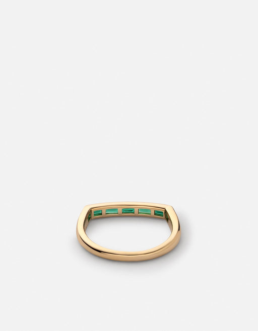 Miansai Rings Totem Agate Ring, Gold Vermeil