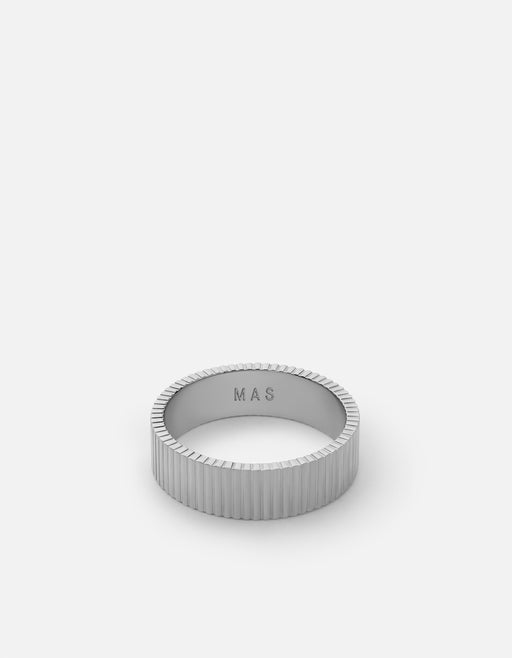 Miansai Rings 6mm Axel Ring, Sterling Silver
