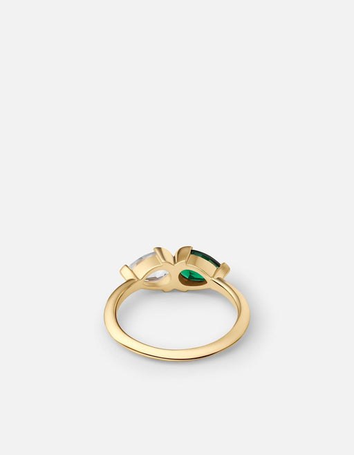 Miansai Rings Katana Topaz & Spinel Stone Ring, Gold Vermeil