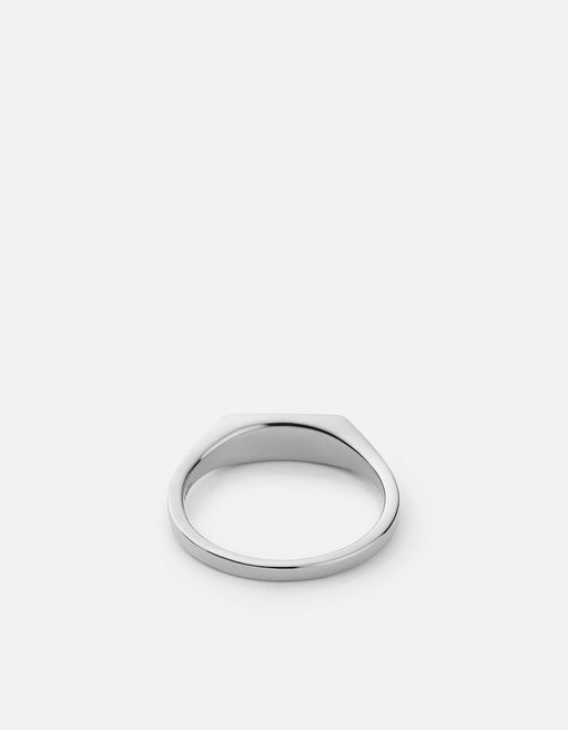 Miansai Rings Thin Lennox Light Jasper Ring, Sterling Silver