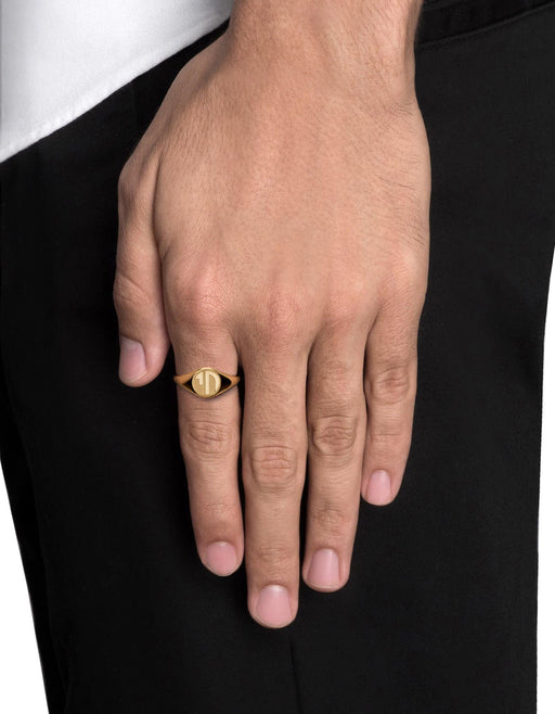 Miansai Rings Chai Signet Ring, 14k Gold
