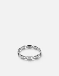 Miansai Rings Ova Ring, Sterling Silver Polished Silver / 8