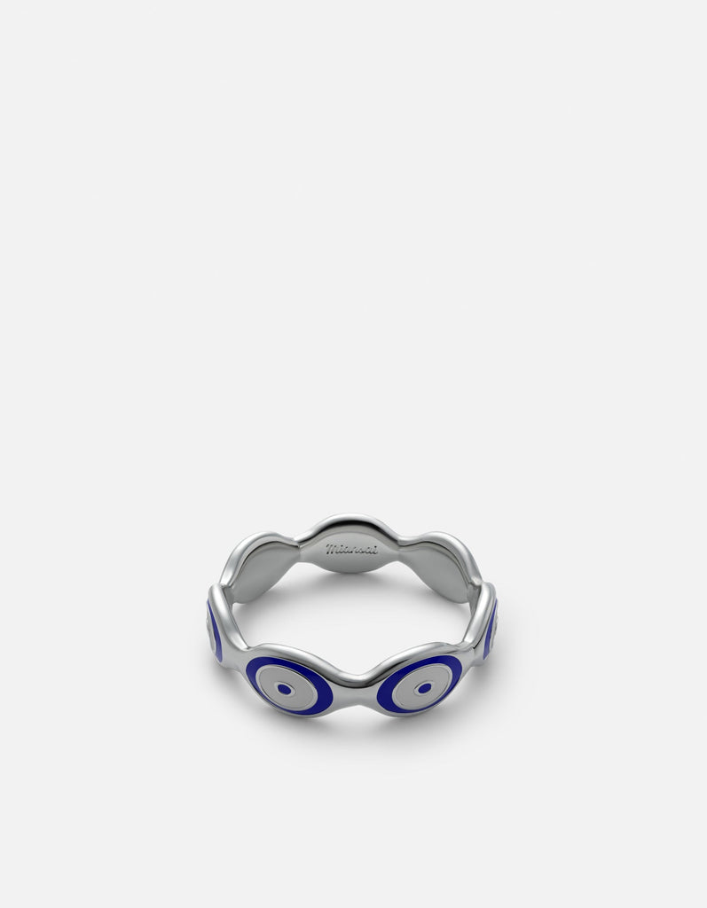Miansai Rings Blue Eye Ring, Sterling Silver