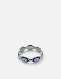 Miansai Rings Blue Eye Ring, Sterling Silver