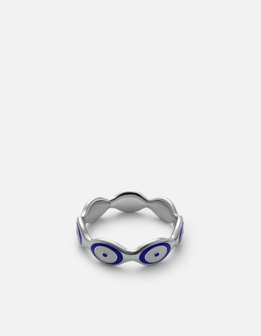 Miansai Rings Blue Eye Ring, Sterling Silver Blue / 10