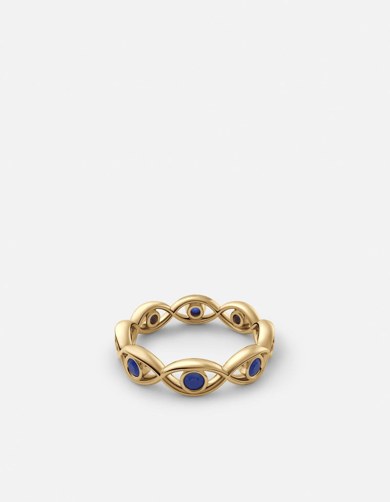 Miansai Rings Evil Eye Ring, Gold Vermeil/Spinels Polished Gold / 7