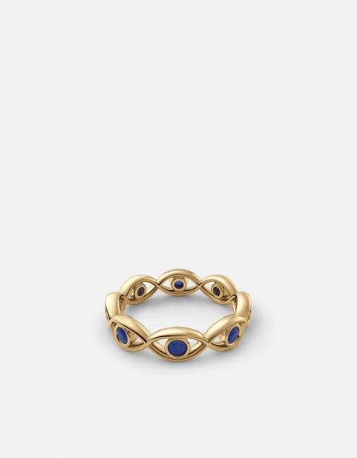 Miansai Rings Evil Eye Ring, Gold Vermeil/Spinels Polished Gold / 7