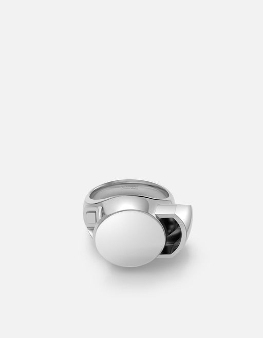 Miansai Rings Locket Signet Ring, Sterling Silver