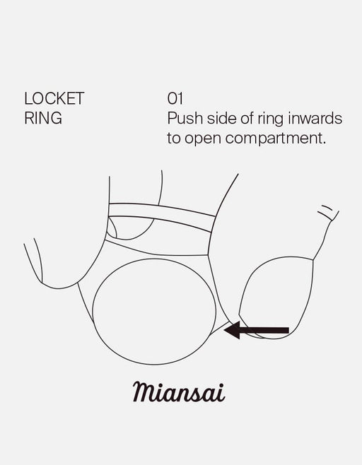 Miansai Rings Locket Signet Ring, Sterling Silver