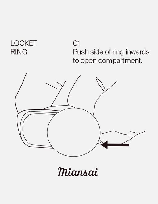 Miansai Rings Locket Signet Ring, Sterling Silver