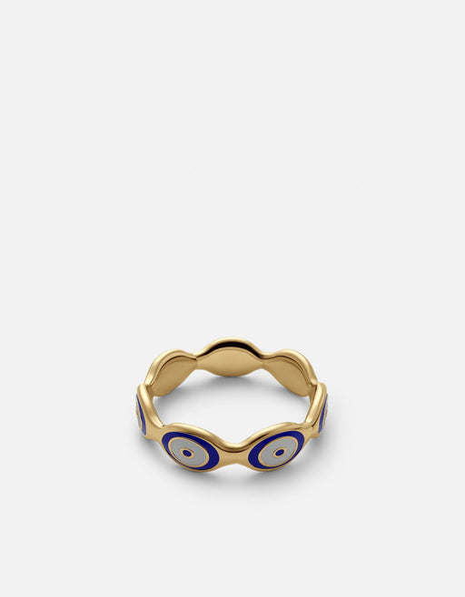 Miansai Rings Blue Eye Ring, Gold Vermeil Blue / 10