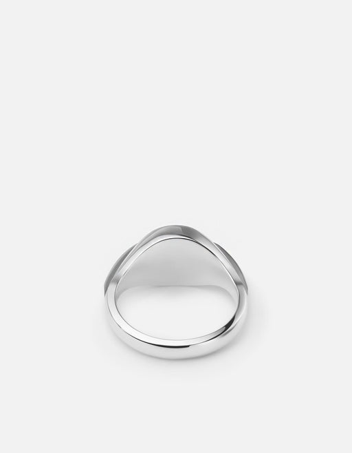 Miansai Rings Spoon Signet Ring, Sterling Silver