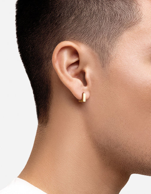 Miansai Earrings Scatola Huggie Earrings, Gold Vermeil