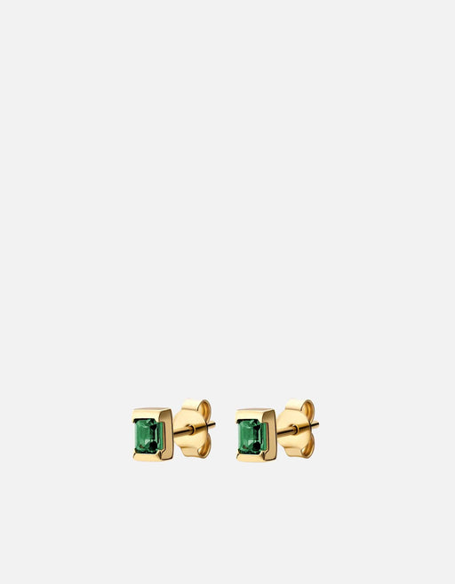 Miansai Earrings Valor Quartz Stud Earrings, Gold
