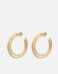 Miansai Earrings Hailee Hoop Earrings, Gold Vermeil Polished Gold / Pair
