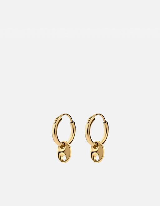 Miansai Earrings Pyper Huggie Earrings, Gold Vermeil Polished Gold / Pair