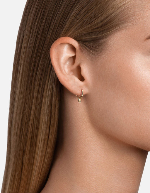 Miansai Earrings Pyper Huggie Earrings, Gold Vermeil Polished Gold / Pair