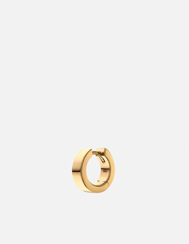 Miansai Earrings 4mm Huggie Earring, Gold Vermeil Polished Gold / Single