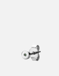 Miansai Earrings Osiris Quartz Stud, Sterling Silver Green / Single