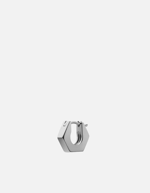 Miansai Earrings Utility Huggie Earring, Sterling Silver Polished Silver / Single