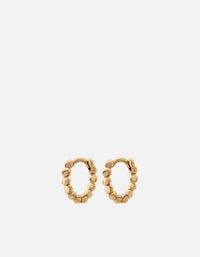 Miansai Earrings Riah Huggies, Gold Vermeil Polished Gold / Pair