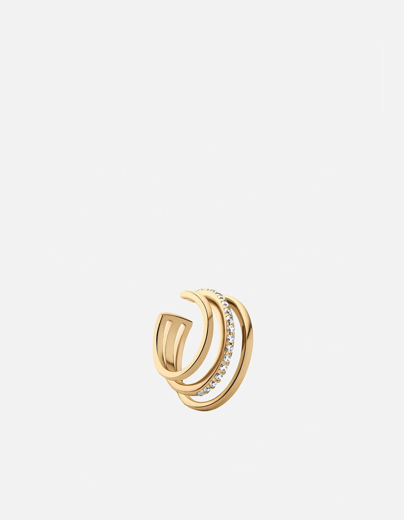 Miansai Earrings Adin Earring Cuff, Gold Vermeil w/Topaz Polished Gold / Single
