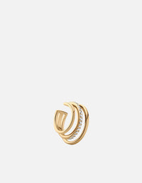 Miansai Earrings Adin Earring Cuff, Gold Vermeil w/Topaz Polished Gold / Single