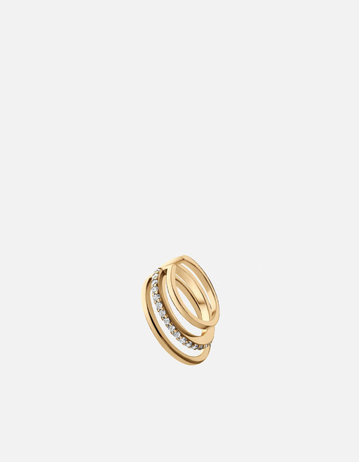 Miansai Earrings Adin Earring Cuff, Gold Vermeil w/Topaz Polished Gold / Single