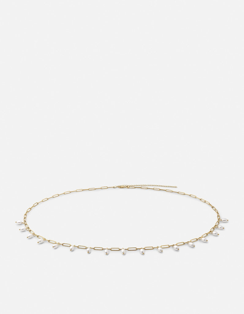 Miansai Waist Chains Sania Pearl Waist Chain, Gold Vermeil Polished Gold / 28-32 in.