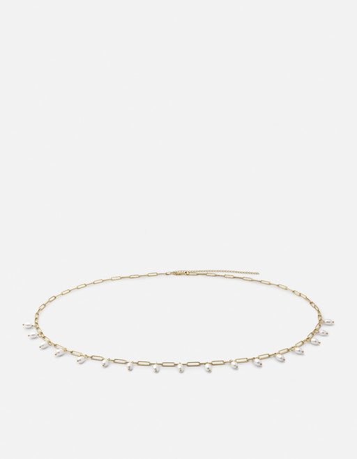 Miansai Waist Chains Sania Pearl Waist Chain, Gold Vermeil Polished Gold / 28-32 in.