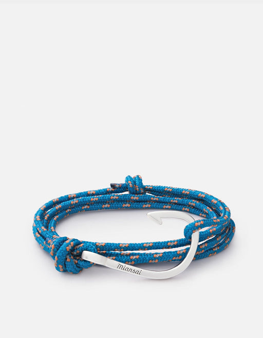 Miansai Hooks/Anchors Hook Rope, Silver Caribbean / Stainless Silver / Monogram: No