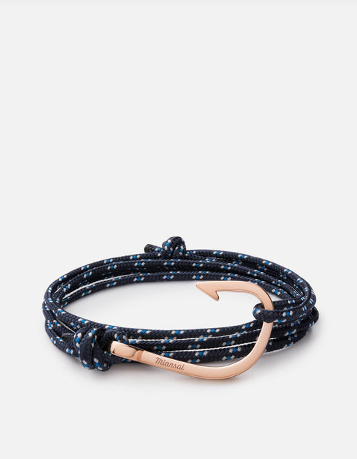 Miansai Hooks/Anchors Hook Rope, Rose Indigo / Rose Plated