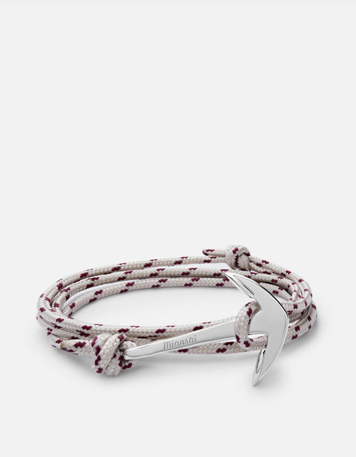 Miansai Hooks/Anchors Anchor Rope, Silver Cambridge / Stainless Steel / Monogram: No