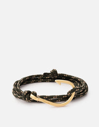 Miansai Hooks/Anchors Hook Rope, Matte Gold Hunter Green