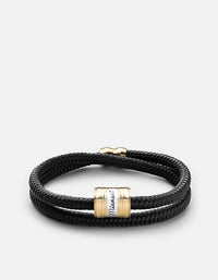 Miansai Bracelets Casing Rope, Brass Solid Black / M