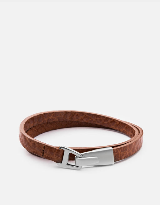 Miansai Bracelets Moore Wrap, Sterling Silver Sahara / M / Monogram: No